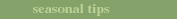 Seasonal Tips